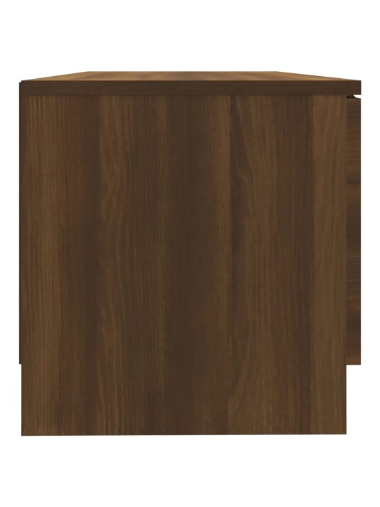 Tv-tasot 2 kpl ruskea tammi 80x35x36,5 cm tekninen puu