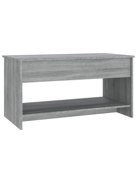Sohvapöytä harmaa sonoma 102x50x52,5 cm tekninen puu