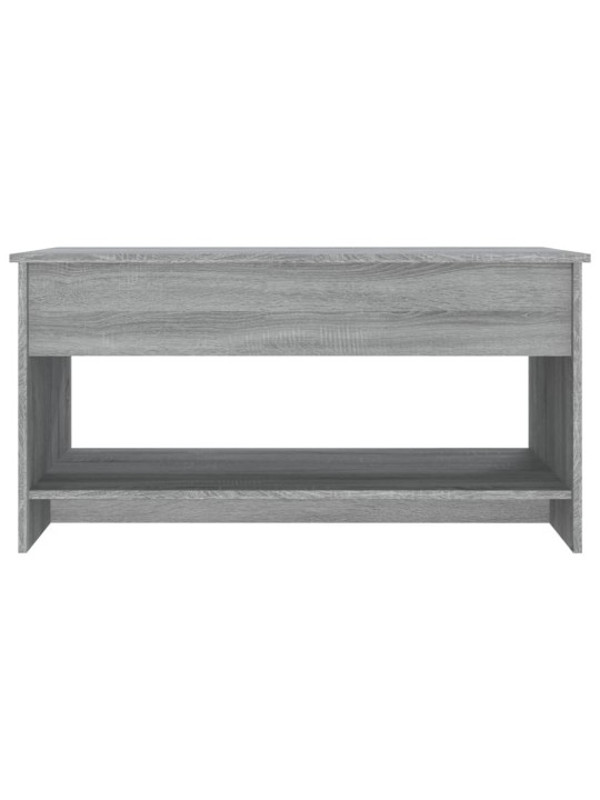 Sohvapöytä harmaa sonoma 102x50x52,5 cm tekninen puu