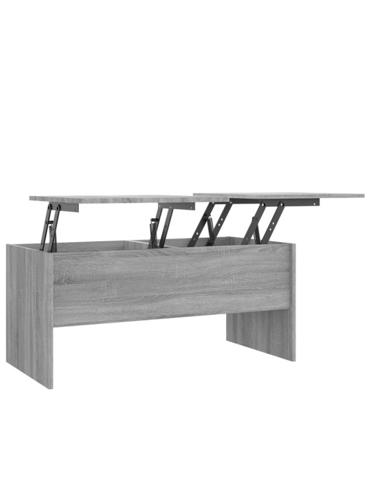 Sohvapöytä harmaa sonoma 102x50,5x46,5 cm tekninen puu