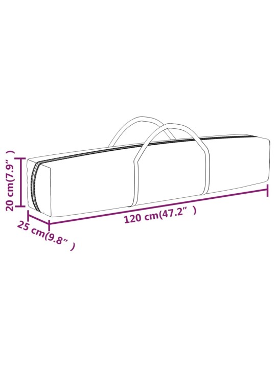 Kokoontaittuva juhlateltta sininen 2x2 m