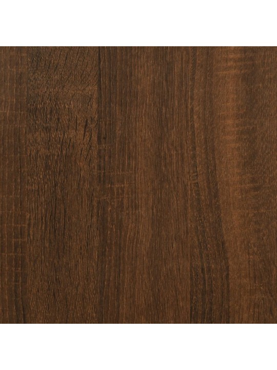 Kelluva yöpöytä ruskea tammi 40x31x27 cm tekninen puu