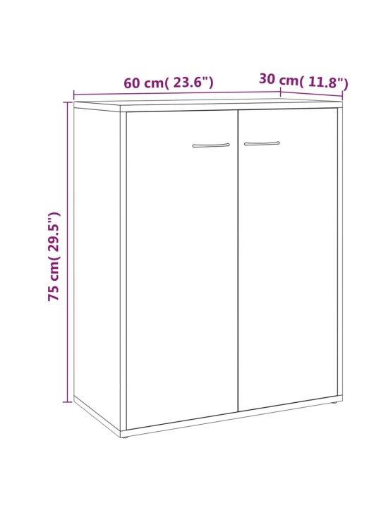 Senkki savutammi 60x30x75 cm tekninen puu