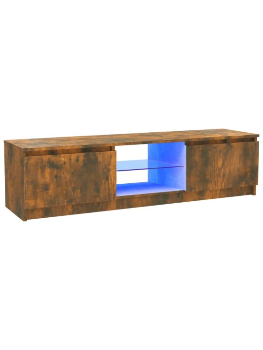 TV-taso LED-valoilla savutammi 120x30x35,5 cm