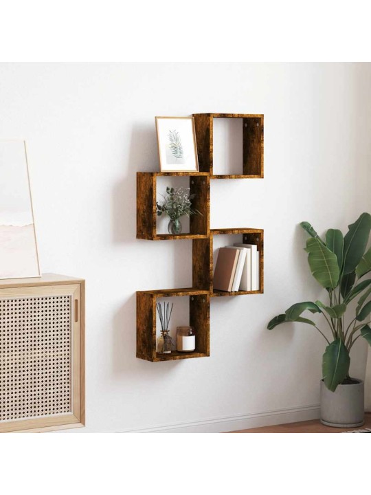 Wall cube hyllyt 4 kpl savustettu tammi 30x15x30 cm