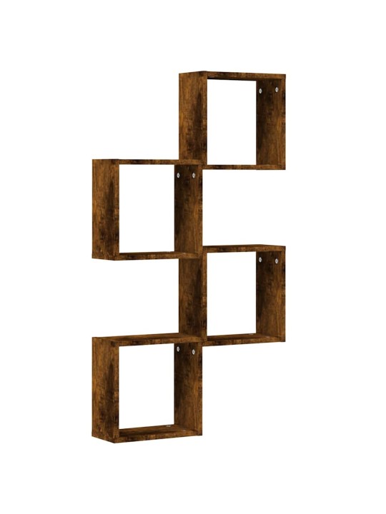 Wall cube hyllyt 4 kpl savustettu tammi 30x15x30 cm