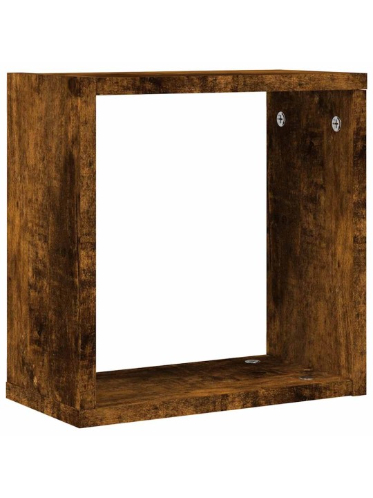 Wall cube hyllyt 4 kpl savustettu tammi 30x15x30 cm