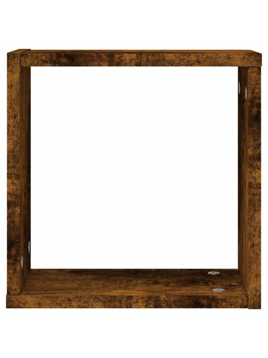 Wall cube hyllyt 4 kpl savustettu tammi 30x15x30 cm