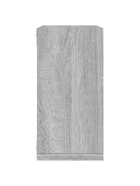 Wall cube hyllyt 2 kpl harmaa sonoma 30x15x30 cm