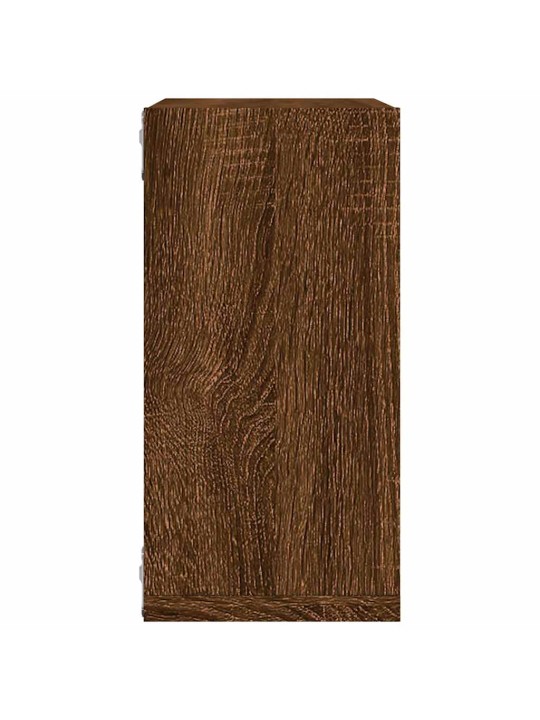 Kuutioseinähyllyt 4 kpl ruskea tammi 30x15x30 cm