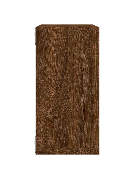 Kuutioseinähyllyt 6 kpl ruskea tammi 30x15x30 cm