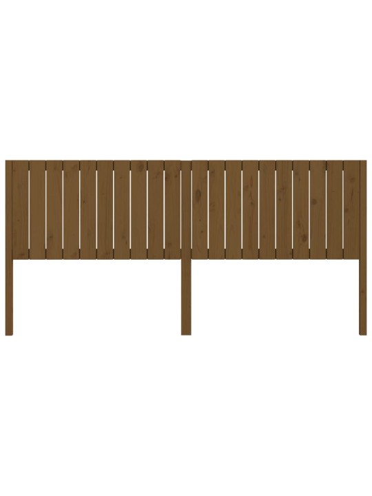 Sängynpääty hunajanruskea 205,5x4x100 cm täysi mänty