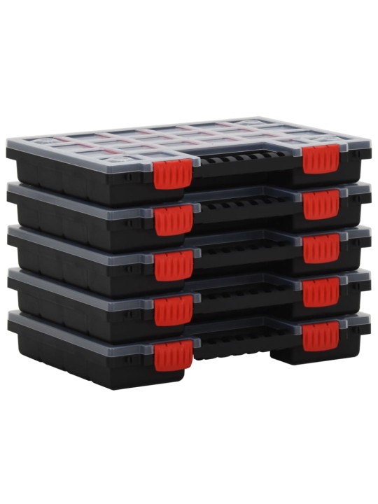 Lajittelulaatikot 5 kpl 34,5x25x5 cm polypropeeni