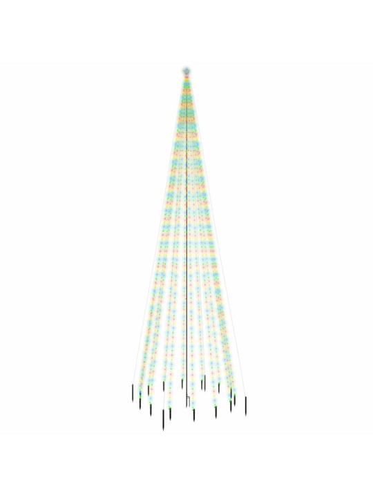 Joulukuusi piikillä 1134 moniväristä LED-valoa 800 cm