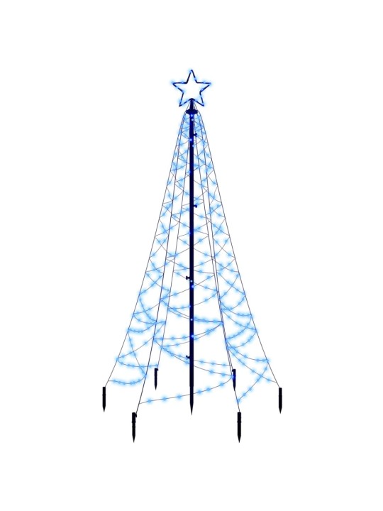 Joulukuusi piikillä 200 sinistä led-valoa 180 cm