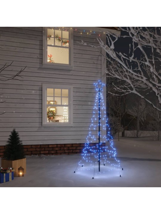 Joulukuusi piikillä 200 sinistä led-valoa 180 cm
