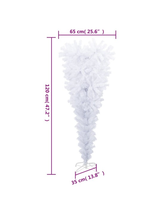 Tekokuusi ylösalainen jalustalla valkoinen 120 cm