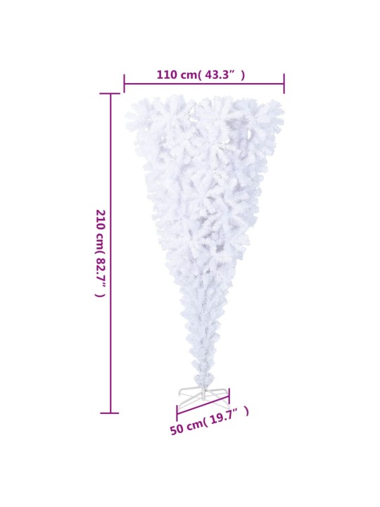 Tekokuusi ylösalainen jalustalla valkoinen 210 cm