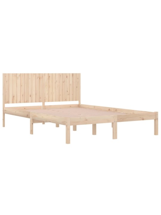Sänky ilman patjaa 200x200 cm täysi mänty