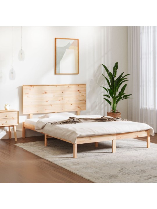 Sängynrunko ilman patjaa 140x200 cm täysi mänty