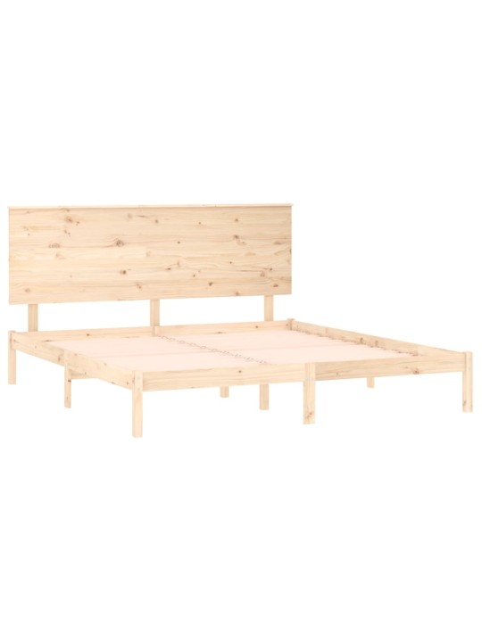 Sänky ilman patjaa 200x200 cm täysi mänty
