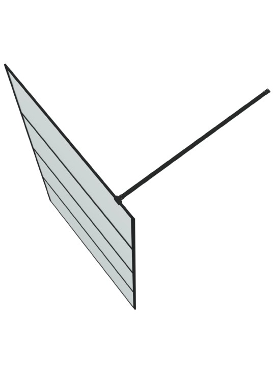 Walk-in suihkuseinäke musta 115x195 cm huurrettu ESG-lasi