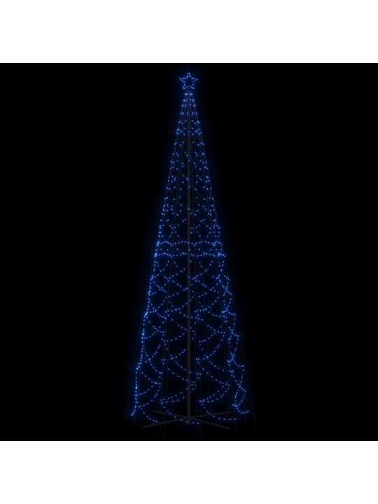 Kartio joulukuusi 1400 sinistä LED-valoa 160x500 cm