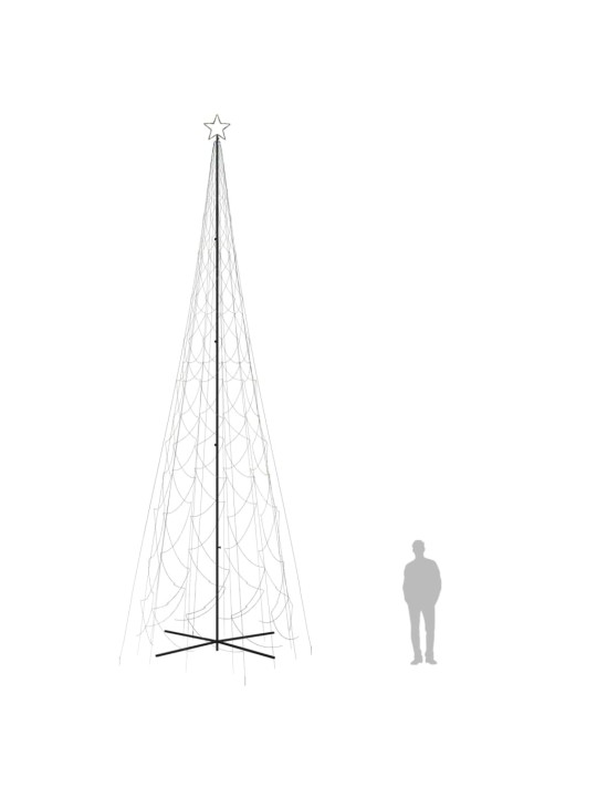 Kartio joulukuusi 3000 värikästä LED-valoa 230x800 cm