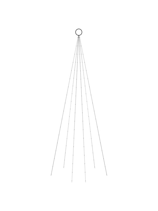 Joulukuusi piikillä 108 kylmän valkoista led-valoa 180 cm