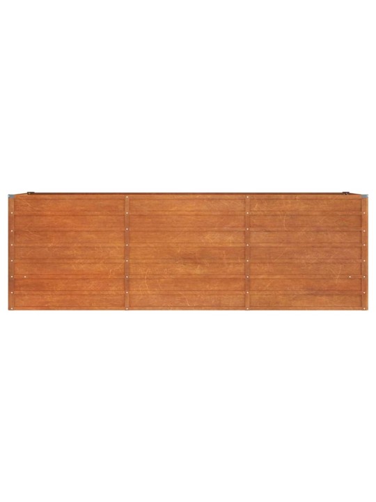 Korotettu kukkalaatikko ruoste 240x80x77 cm Corten teräs