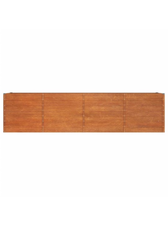 Korotettu kukkalaatikko ruoste 320x80x77 cm Corten teräs