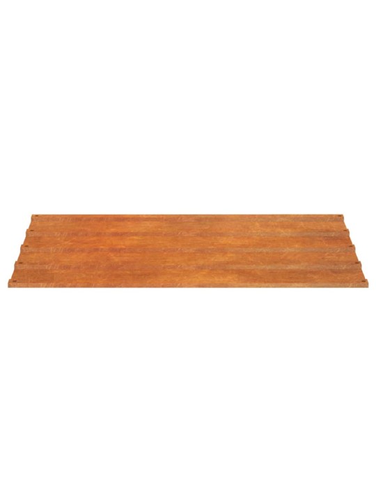 Kattopaneelit 12 kpl ruoste 60x44 cm corten teräs