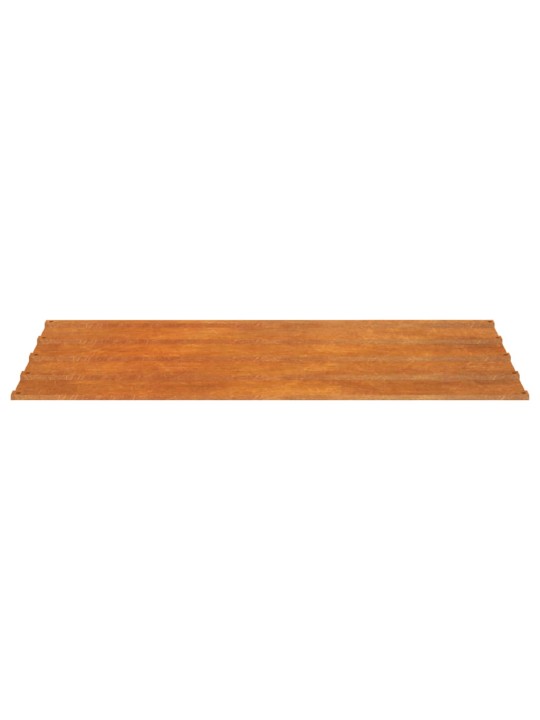 Kattopaneelit 12 kpl ruoste 80x44 cm Corten teräs