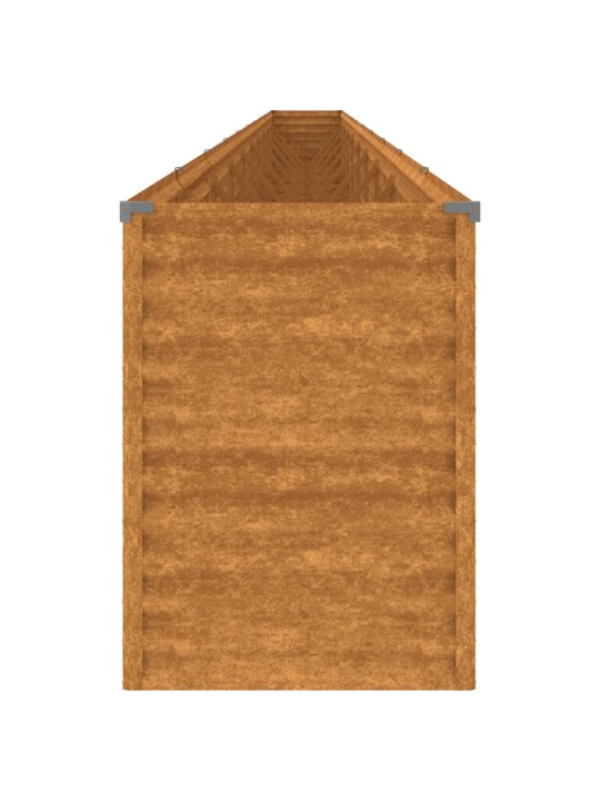 Korotettu kukkalaatikko 1610x50x69 cm Corten teräs