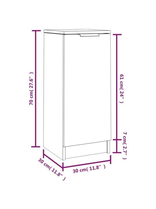 Senkit 2 kpl savutammi 30x30x70 cm tekninen puu