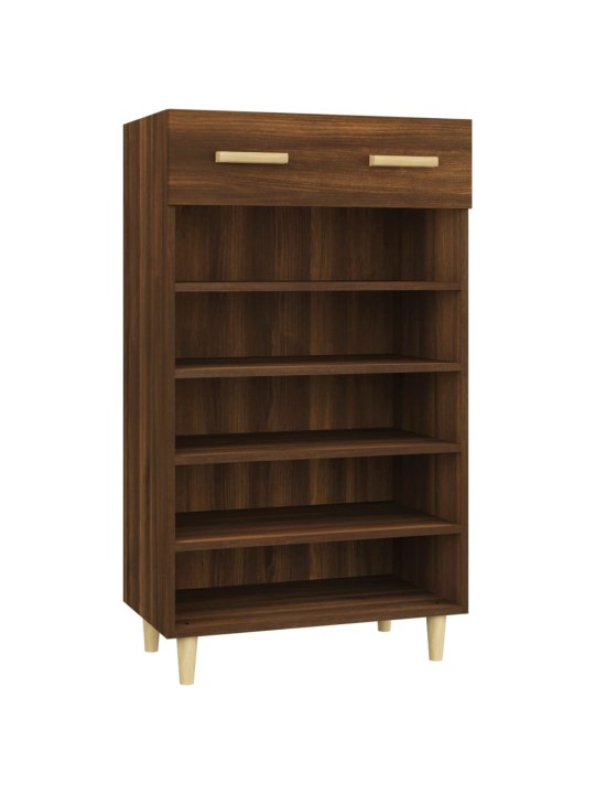 Kenkäkaappi ruskea tammi 60x35x105 cm tekninen puu