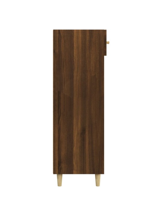 Kenkäkaappi ruskea tammi 60x35x105 cm tekninen puu