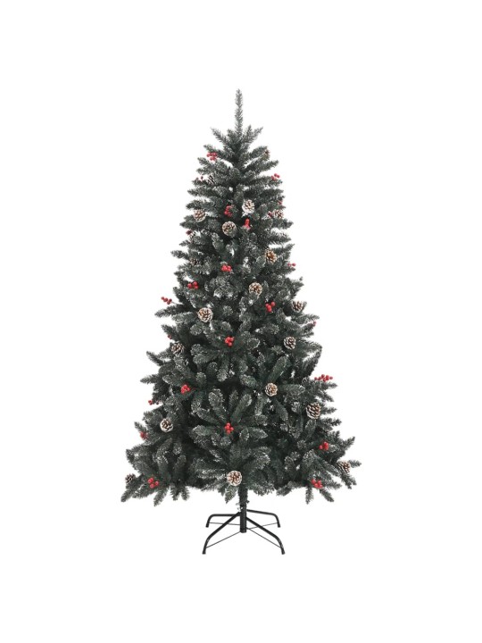 Tekojoulukuusi jalustalla vihreä 180 cm PVC