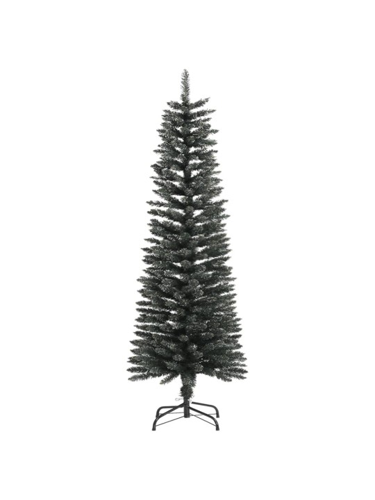Ohut tekojoulukuusi jalustalla vihreä 120 cm pvc