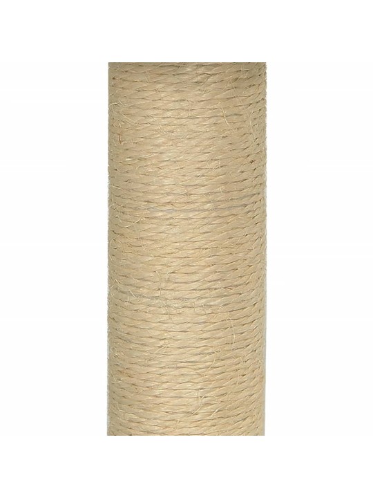 Kissan kiipeilypuu sisal- raapimispylväällä vaaleanharmaa 74 cm