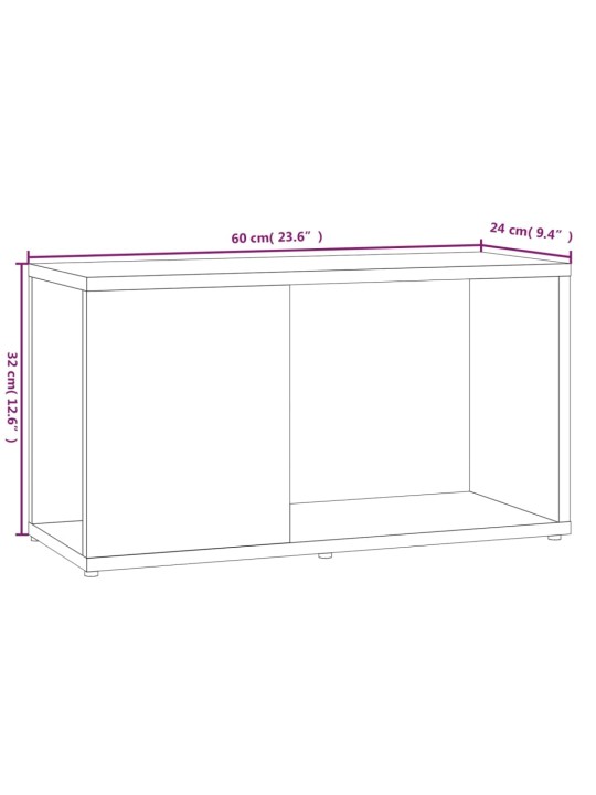 TV-taso savutammi 60x24x32 cm tekninen puu