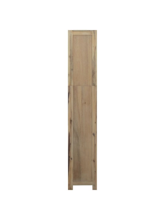 Kirjahylly 6 tasoa 80x30x170 cm täysi akasiapuu