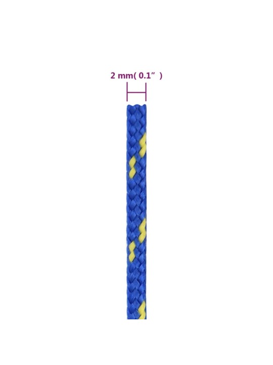 Veneköysi sininen 2 mm 25 m polypropeeni