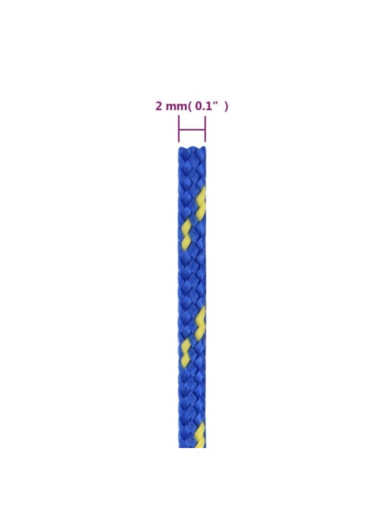 Veneköysi sininen 2 mm 250 mm polypropeeni