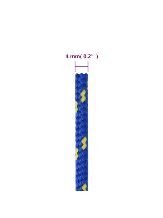 Veneköysi sininen 4 mm 500 m polypropeeni