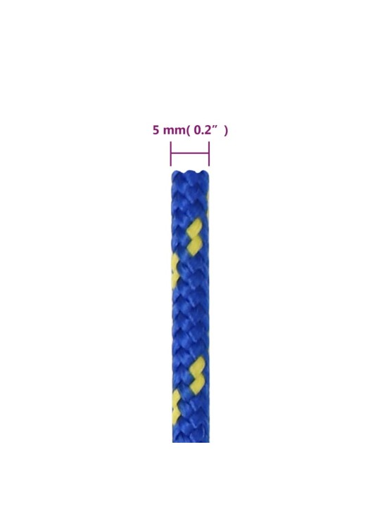Veneköysi sininen 5 mm 500 m polypropeeni