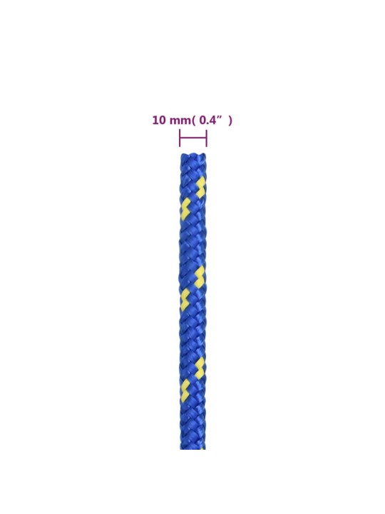 Veneköysi sininen 10 mm 25 m polypropeeni