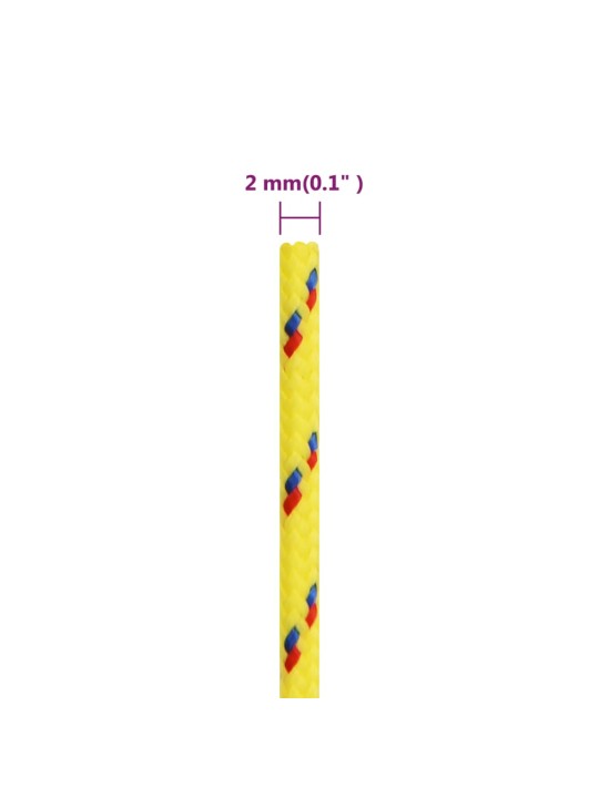 Veneköysi keltainen 2 mm 25 m polypropeeni