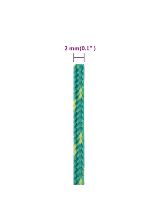 Veneköysi vihreä 2 mm 25 m polypropeeni