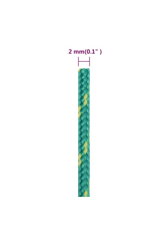 Veneköysi vihreä 2 mm 50 m polypropeeni